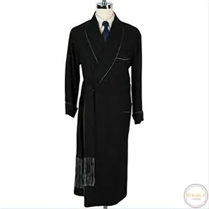 Daniel Hanson Robe Silk Wool Cashmere Flannel Robe Size Large